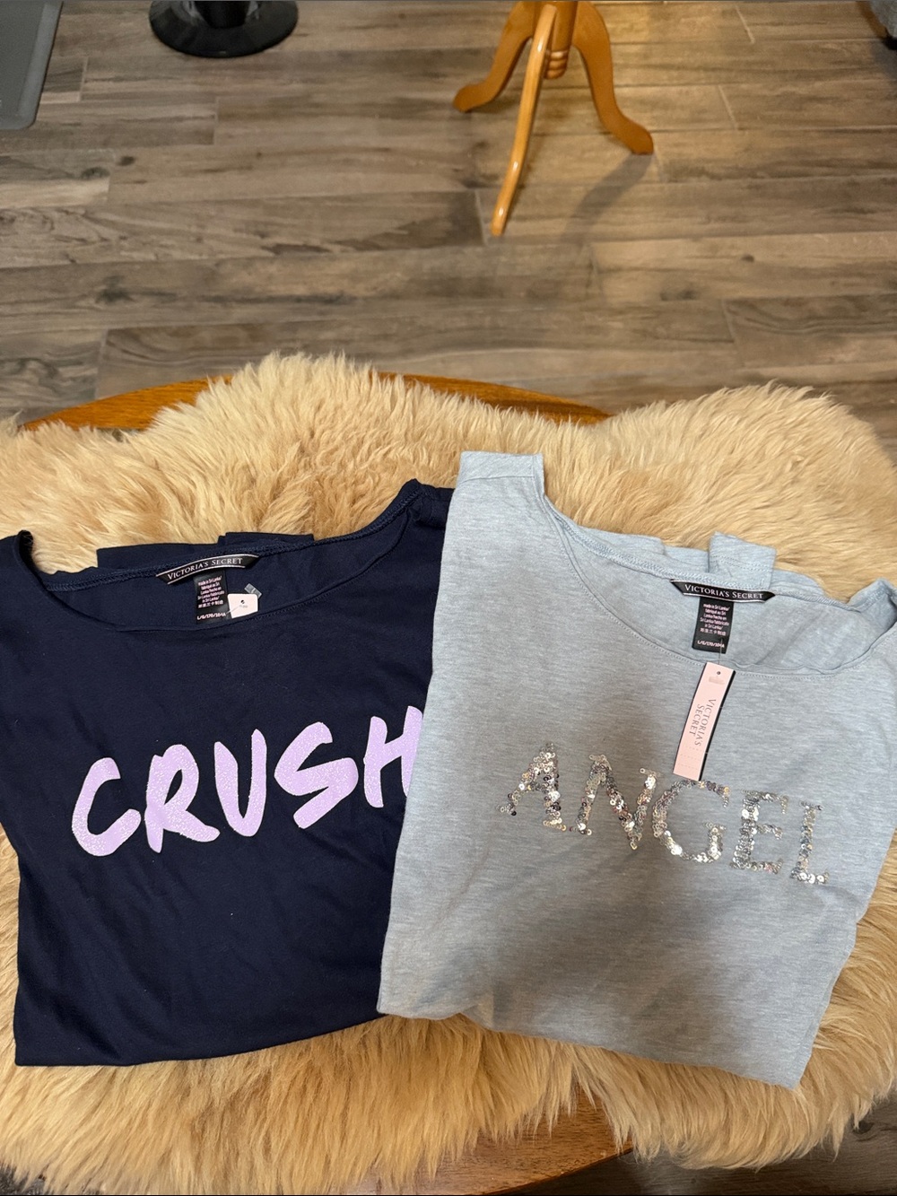 Victoria Secret’s lot of Two Long Sleeve Shirts, Size Large NWT